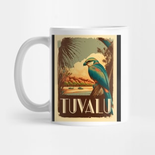 Tuvalu Vintage Travel Art Poster Mug